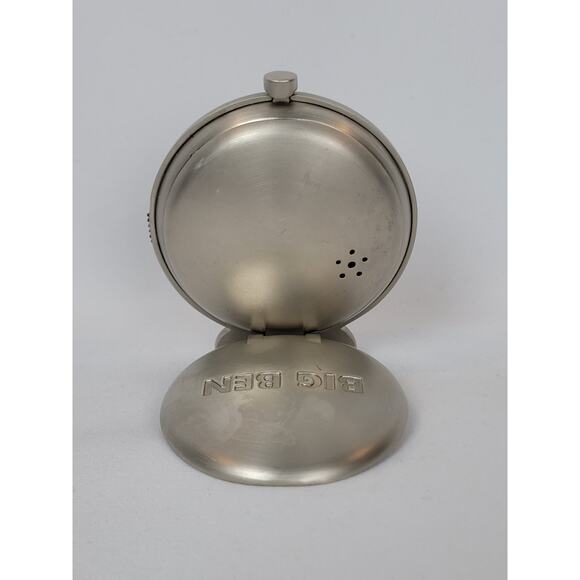 Big Ben Silver Tone Travel Alarm Clock Quartz Running - Picture 3 of 7